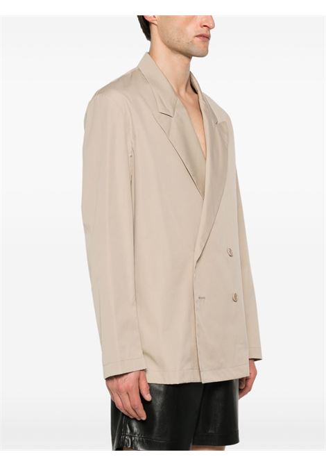 Beige double-breasted blazer - men DRIES VAN NOTEN | 2410207328329101